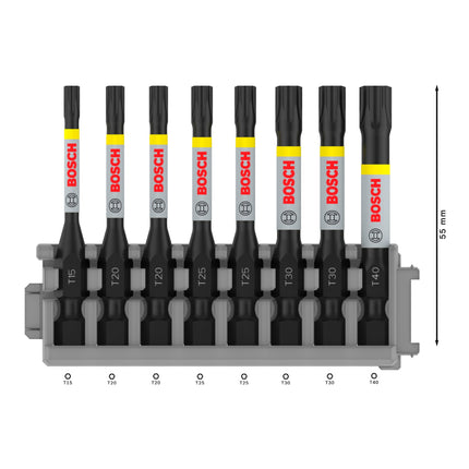 Bosch PRO Impact T Schrauberbit 55 mm Torx 8 tlg 2608522329 T15 T20 T25 T30 T40 2 - toolbrothers