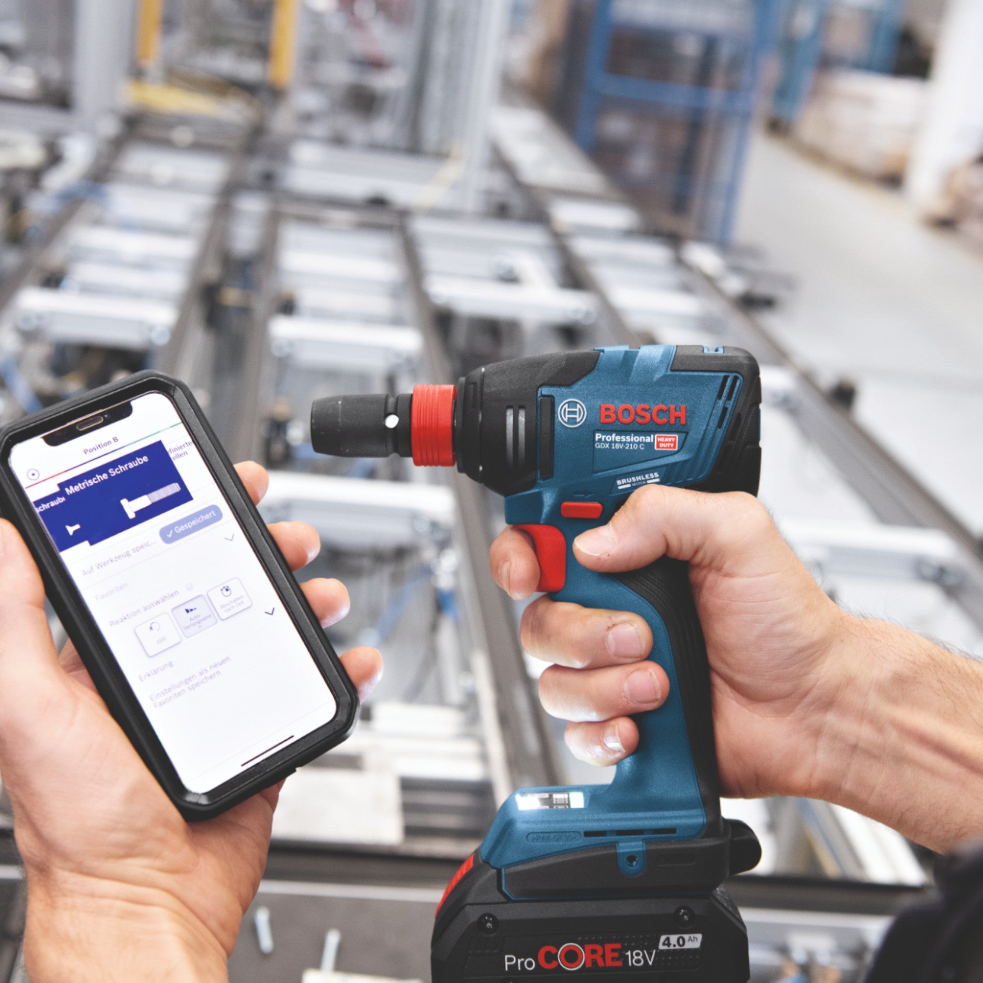 Bosch GDX 18V 210 C Professional Akku Drehschlagschrauber 18 V 210 Nm Brushless 1x Akku 2 0 Ah ohne Ladegeraet 3 - toolbrothers