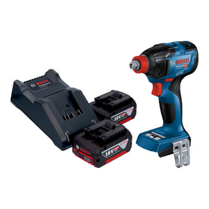 Bosch GDX 18V-210 C Professional Akku Drehschlagschrauber 18 V 210 Nm Brushless + 2x Akku 4,0 Ah + Ladegerät