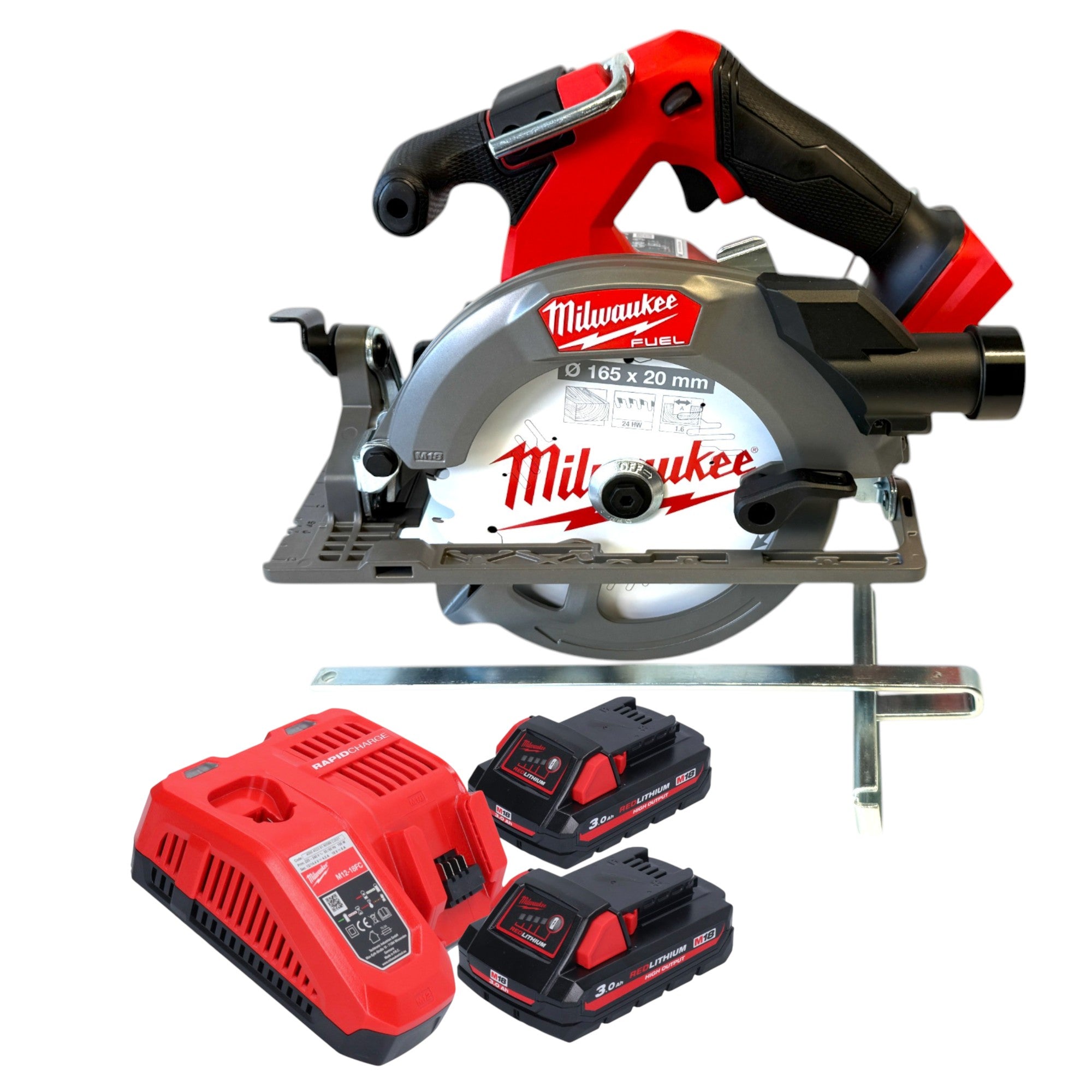 Milwaukee M18 FCS552 302 Akku Handkreissaege 18 V 165 mm Brushless 2x Akku 3 0 Ah Ladegeraet 0 - toolbrothers