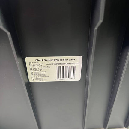 Qbrick System ONE Trolley Vario stapelbar IP66 mit Laufraedern auf Metallachse Unvollstaendig 4 - toolbrothers