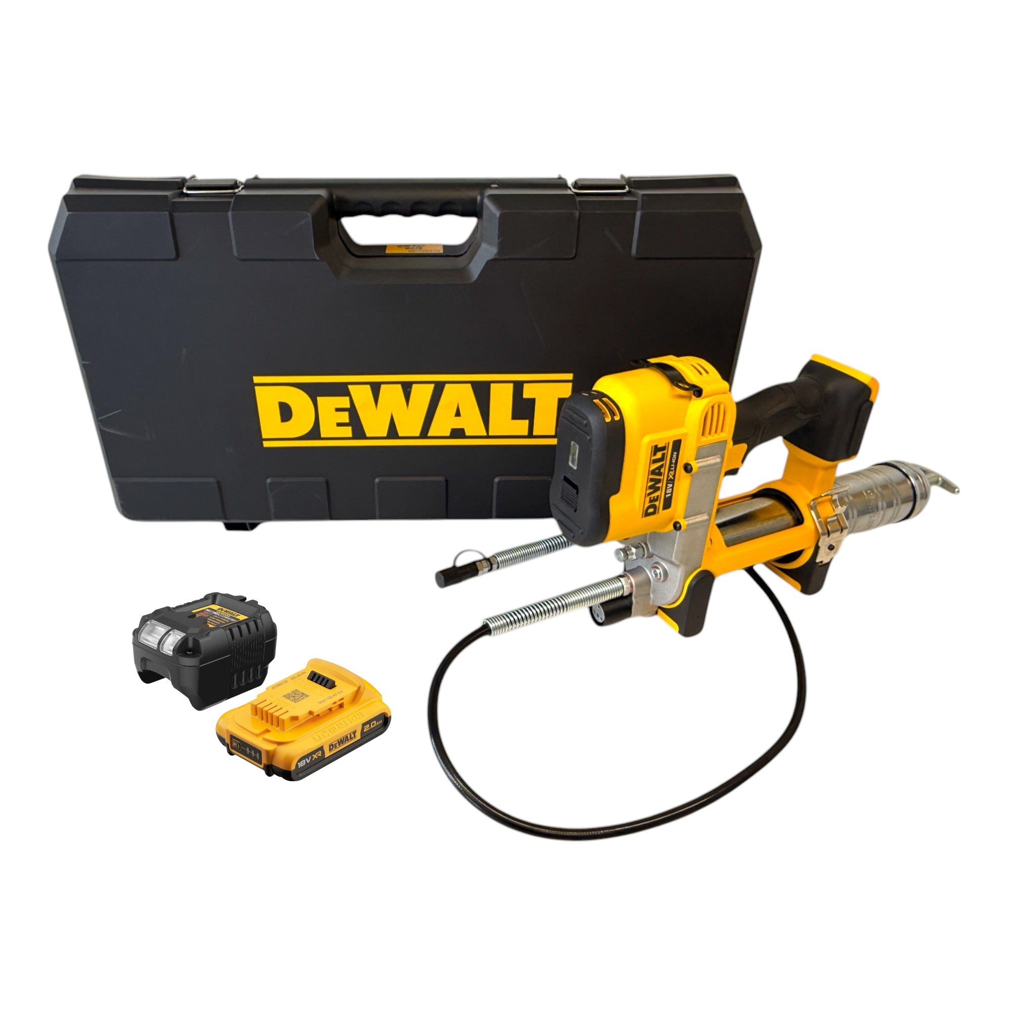 DeWalt DCGG 571 D1K Akku Fettpresse 18 V 1x Akku 2 0 Ah Ladegeraet 0 - toolbrothers