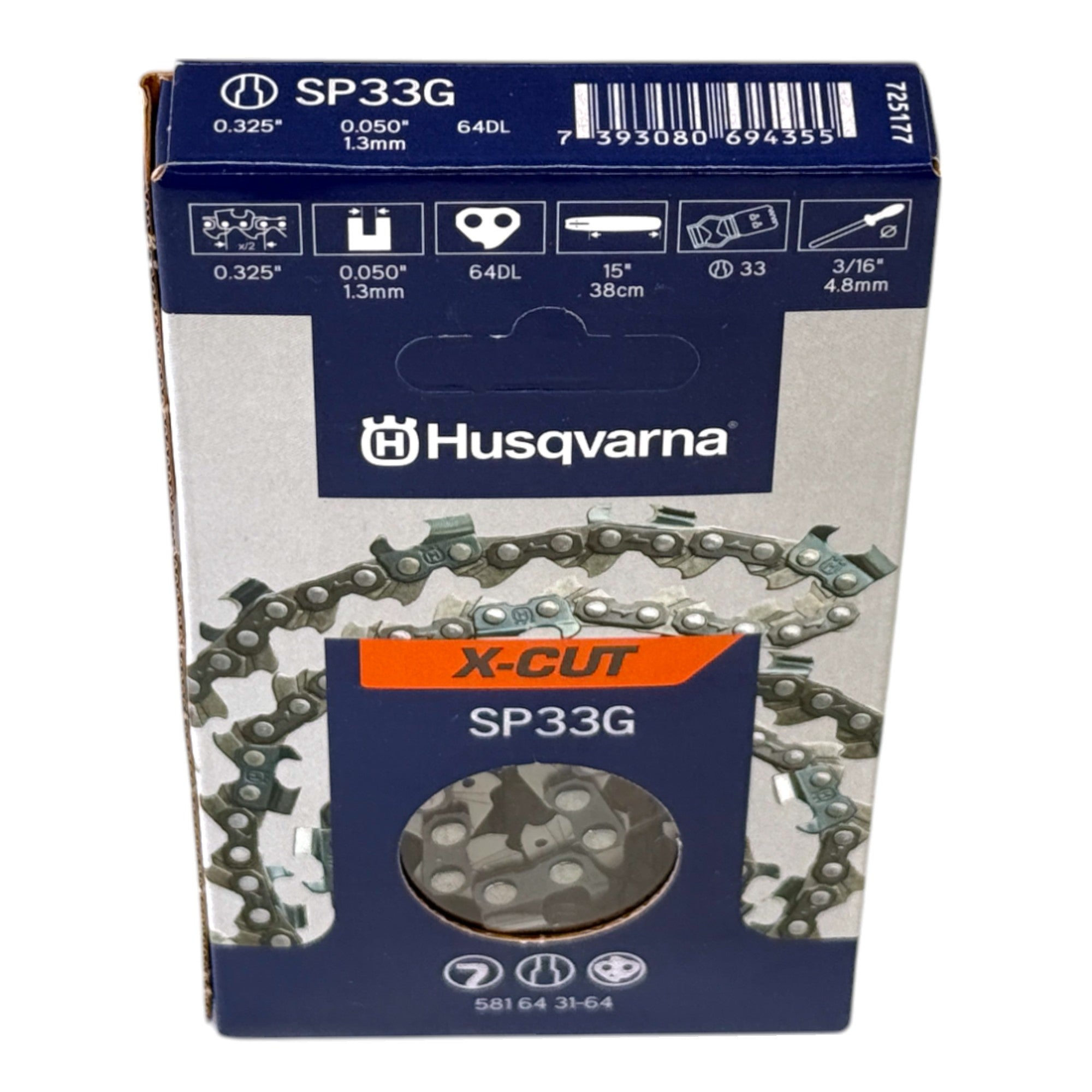 Husqvarna X CUT SP33G Saegekette 38 cm 325 1 3 mm 581643164 fuer Kettensaege 0 - toolbrothers