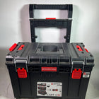 Qbrick System PRIME Cart Trolley stapelbar 590 x 425 x 660 mm 37 l IP66 100 kg belastbar mit Doppelteleskopstiel aus Aluminium Leicht Gebraucht 1 - toolbrothers