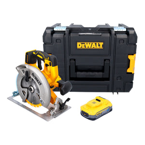 DeWalt DCS 570 NT Akku Handkreissäge 18 V 184 mm Brushless + 1x Powerstack Akku 5,0 Ah + TSTAK - ohne Ladegerät