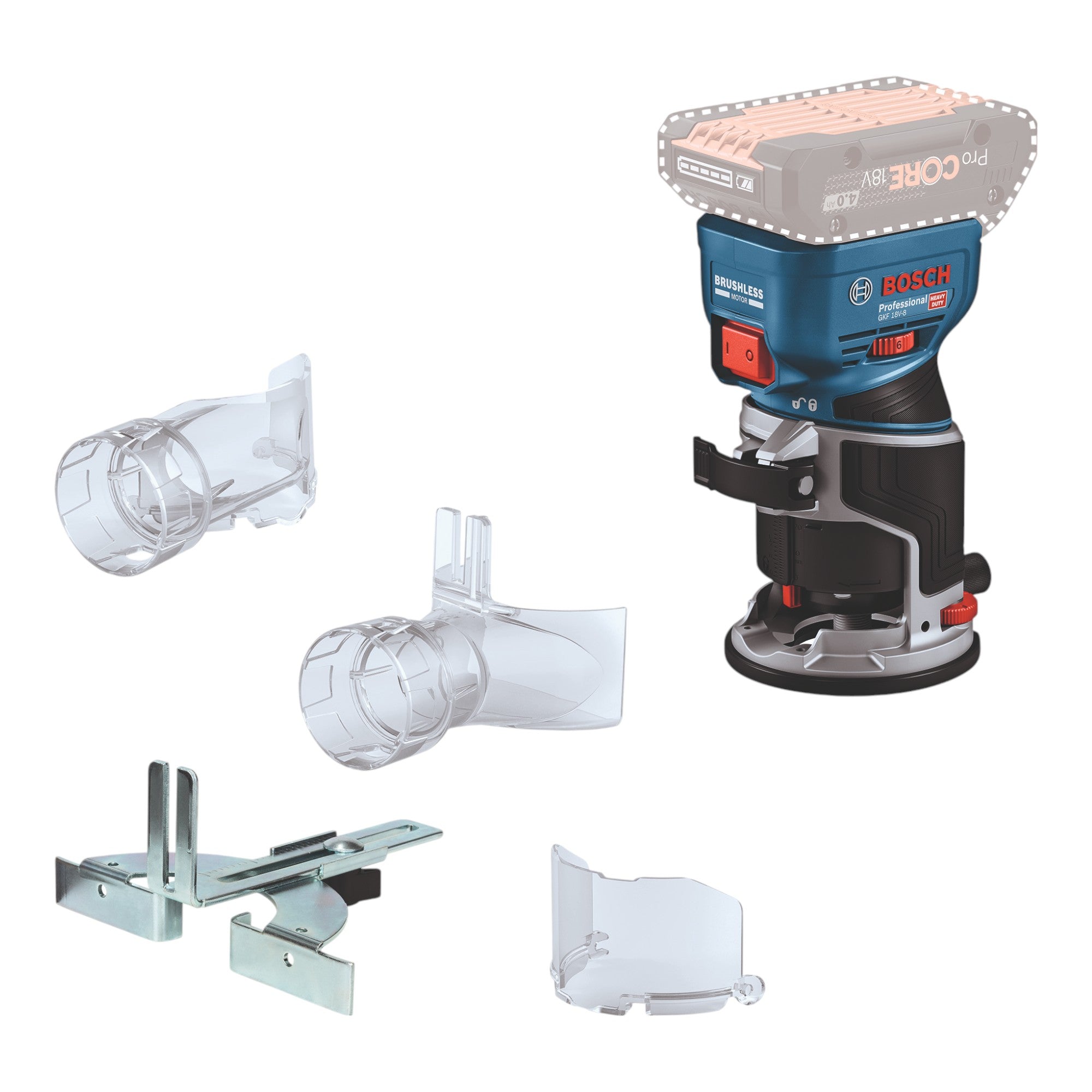 Bosch GKF 18V 8 Professional Akku Kantenfraese 18 V 8 0 mm Brushless 1x ProCORE Akku 4 0 Ah Ladegeraet 1 - toolbrothers
