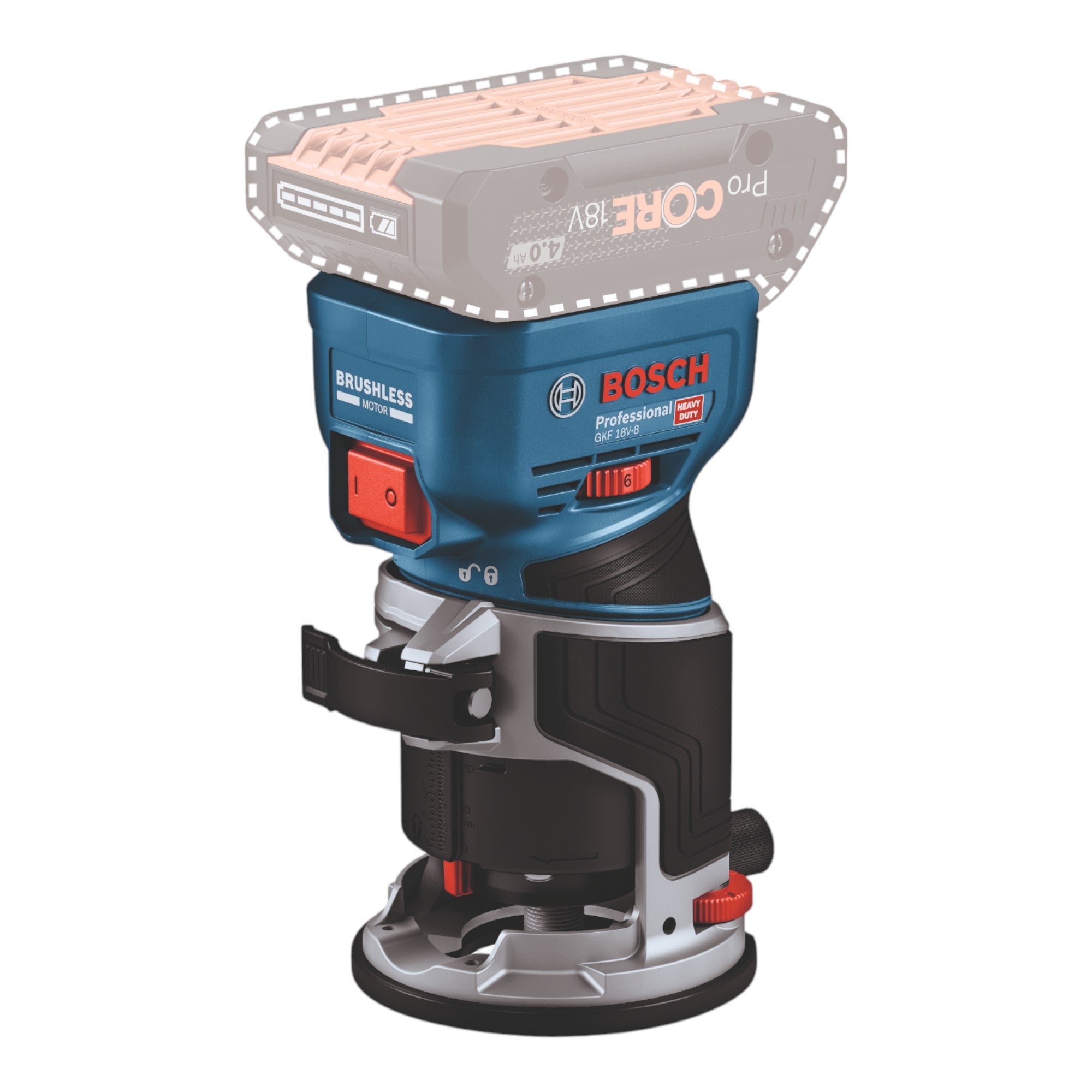 Bosch GKF 18V 8 Professional Akku Kantenfraese 18 V 8 0 mm Brushless 1x ProCORE Akku 8 0 Ah ohne Ladegeraet 3 - toolbrothers