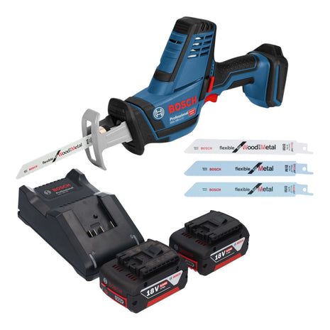 Bosch GSA 18V LI C Professional Akku Reciprosaege Saebelsaege 18 V 2x Akku 5 0 Ah Ladegeraet 0 - toolbrothers