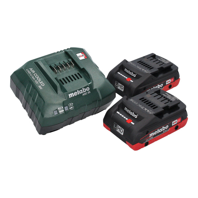 Metabo SXA 18 LTX 150 BL Akku Exzenterschleifer 18 V 150 mm Brushless 2x LiHD Akku 4 0 Ah Ladegeraet metaBOX 3 - toolbrothers