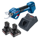 Bosch Pro Pruner Professional Akku Astschere 12 V 2x Akku 4 0 Ah Ladegeraet 0 - toolbrothers