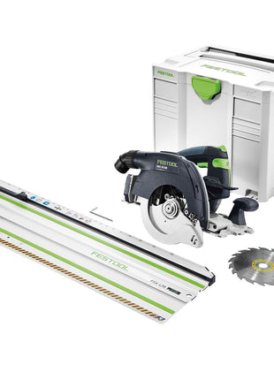 Festool HKC 55 Li EB-Basic-FSK 420 Akku Handkreissäge 18V ( 201358 ) 160 mm Brushless + Kappschiene FSK 420 Solo im Systainer - ohne Akku, ohne Ladegerät - Toolbrothers