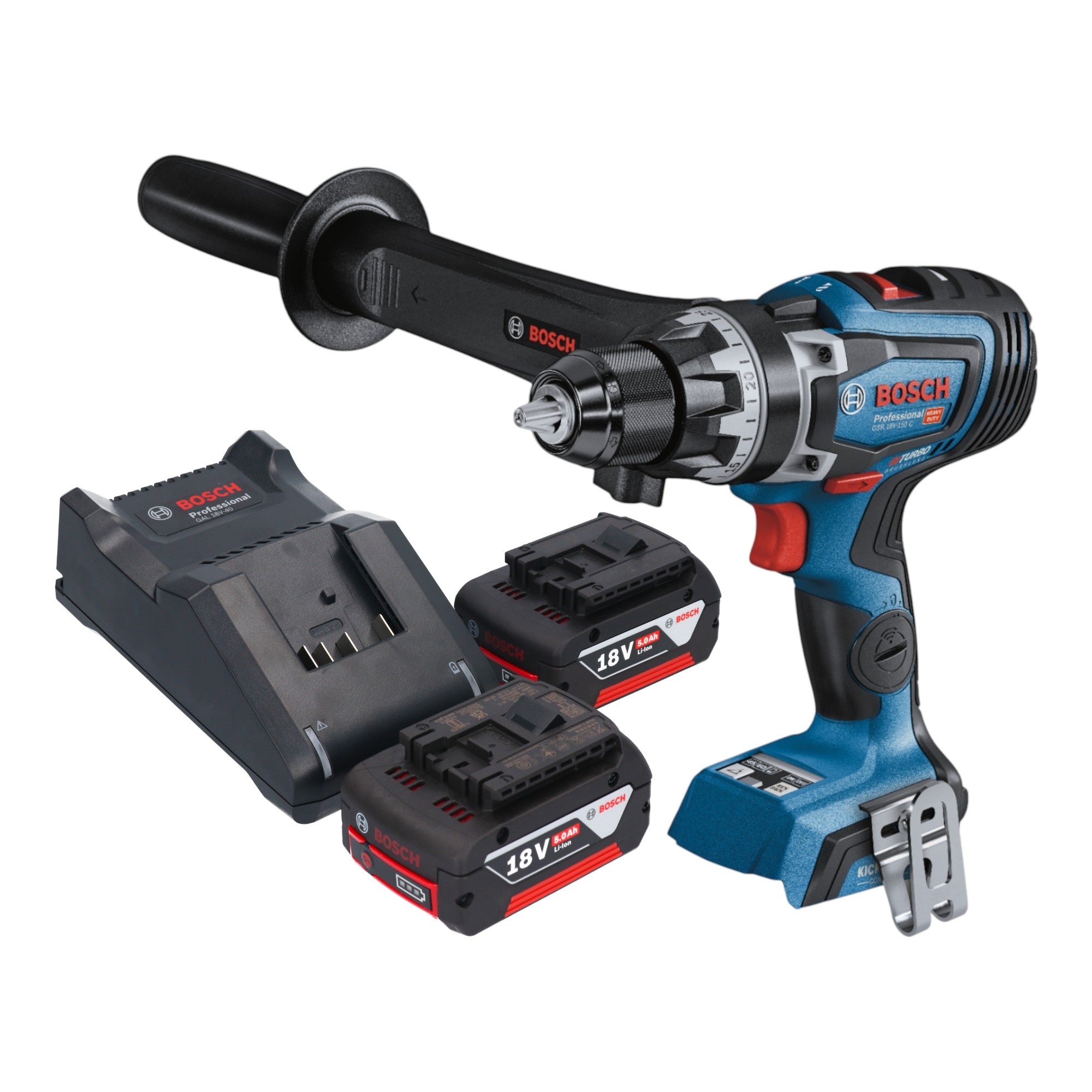 Bosch GSR 18V 150 C Professional Akku Bohrschrauber 18 V 150 Nm Brushless 2x Akku 5 0 Ah Ladegeraet 0 - toolbrothers