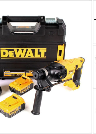 DeWalt DCH 133 M2 Akku Kombihammer 18V 2,6J SDS plus Brushless + 2x Akku 4,0Ah + Ladegerät + TSTAK - Toolbrothers