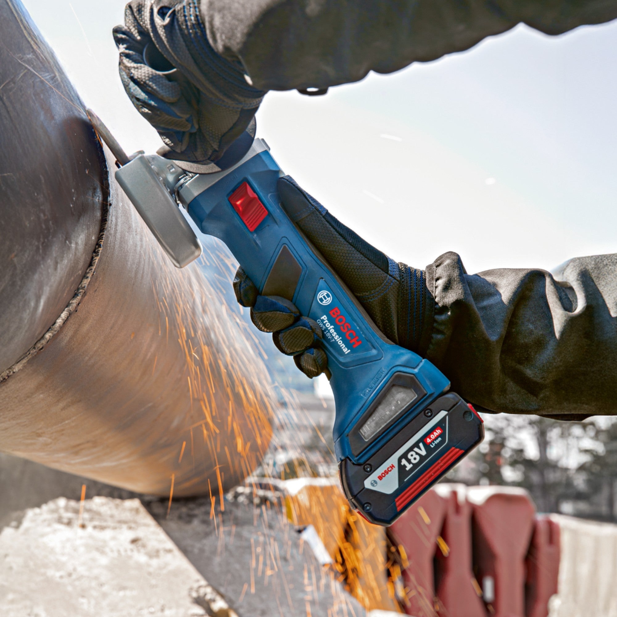Bosch GWS 18V 7 Professional Akku Winkelschleifer 18 V 115 mm Brushless Solo 06019H9003 ohne Akku ohne Ladegeraet 3 - toolbrothers