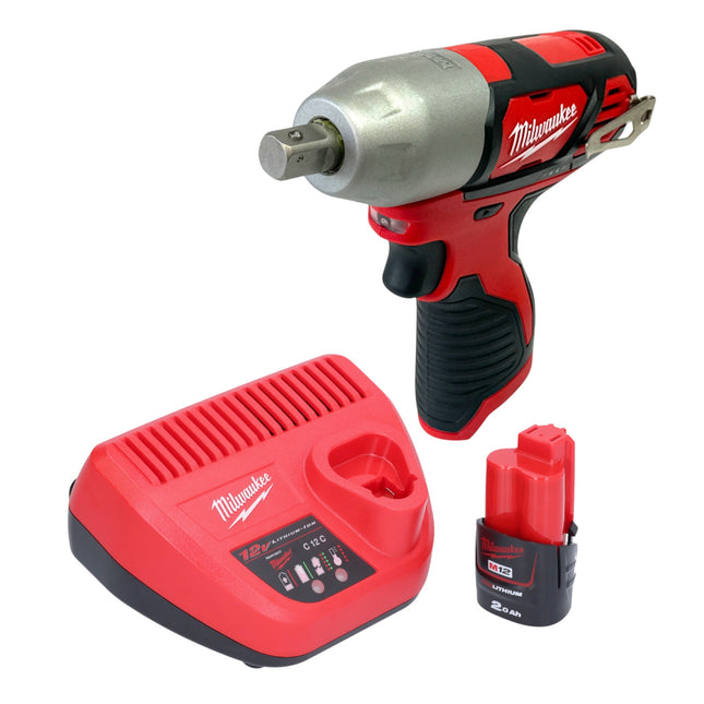 Milwaukee M12 BIW12 201 Akku Schlagschrauber 12 V 138 Nm 1 2 1x Akku 2 0 Ah Ladegeraet 0 - toolbrothers