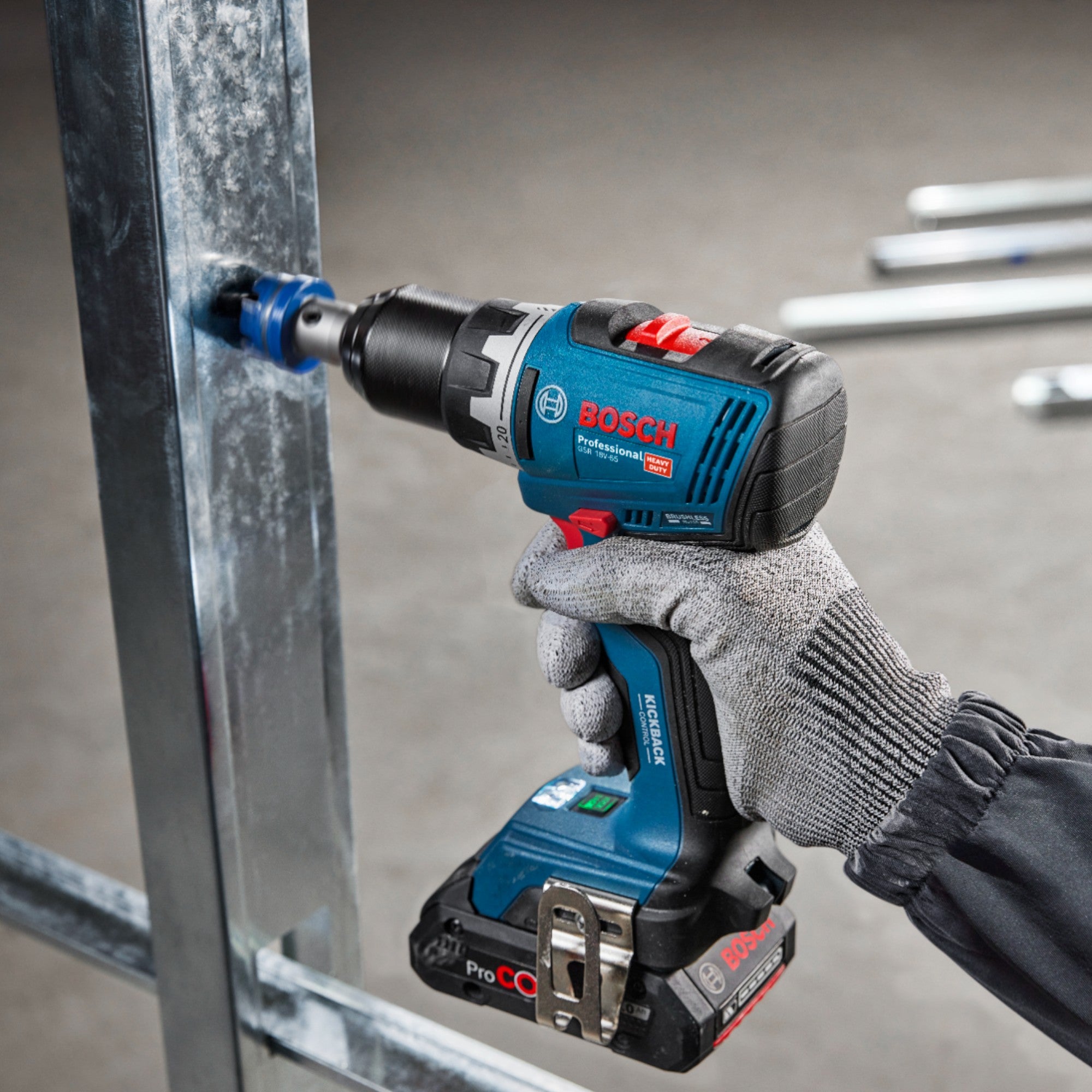 Bosch GSR 18V 65 Professional Akku Bohrschrauber 18 V 63 Nm Brushless 1x Akku 2 0 Ah Ladegeraet 4 - toolbrothers