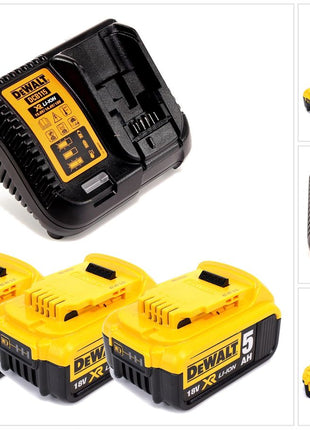 DeWalt Akku Plus Starterkit DCB115P3 mit 3x Akku 5,0Ah + Ladegerät - Toolbrothers