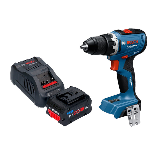Bosch GSR 18V 65 Professional Akku Bohrschrauber 18 V 63 Nm Brushless 1x ProCORE Akku 5 5 Ah Ladegeraet 0 - toolbrothers