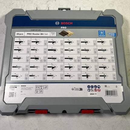 Bosch Mixed Fraeser Set 8 mm 30 tlg Koffer 2607017475 fuer Oberfraesen mit Rundschaft Beschaedigt 2 - toolbrothers