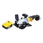 DeWalt DCS 571 N Akku Handkreissaege 18 V 115 mm Brushless 1x Akku 5 0 Ah ohne Ladegeraet 0 - toolbrothers