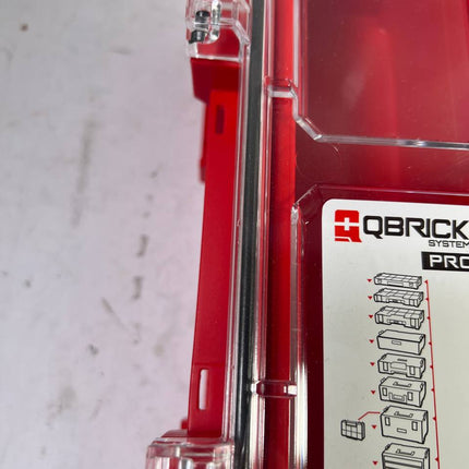 Qbrick System PRO Organizer 300 RED ULTRA HD stapelbar mit 8 Inlays Beschaedigt 3 - toolbrothers