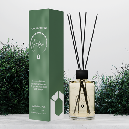 Toolbrothers RELAX Raumduft WILD EMERALD mit Bergamotte Lavendel und Estragon 200 ml 0 - toolbrothers