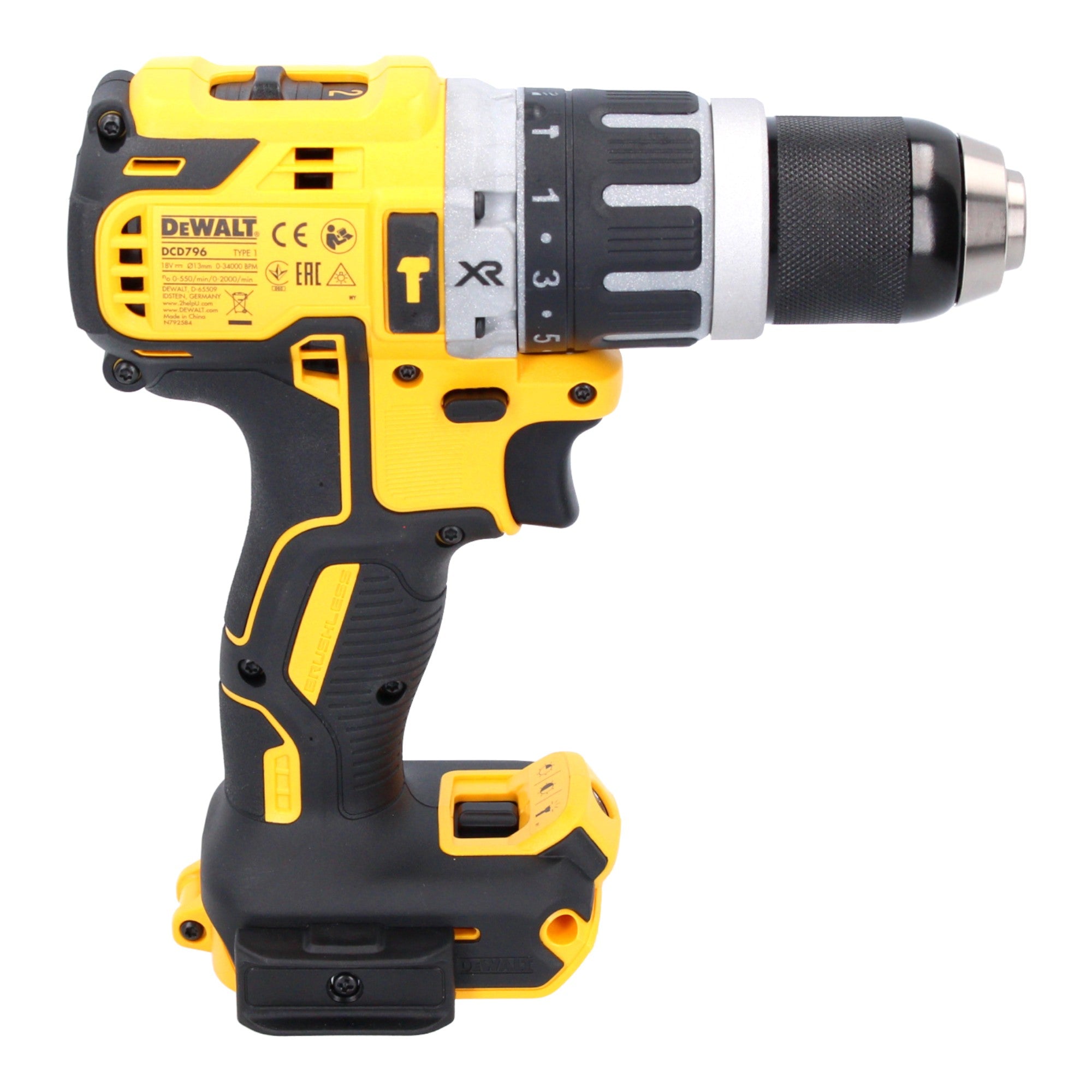 DeWalt DCD 796 M2T Akku Schlagbohrschrauber 18 V 70 Nm Brushless 2x Akku 4 0 Ah Ladegeraet TSTAK 4 - toolbrothers