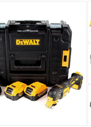 DeWalt DCS 355 M2 Akku Oszillierer 18V Brushless Solo + 2x Akku 4,0Ah + Ladegerät + TSTAK - Toolbrothers