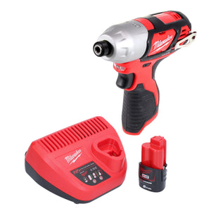 Milwaukee M12 BID-201 Akku Schlagschrauber 12 V 112 Nm 1/4" + 1x Akku 2,0 Ah + Ladegerät