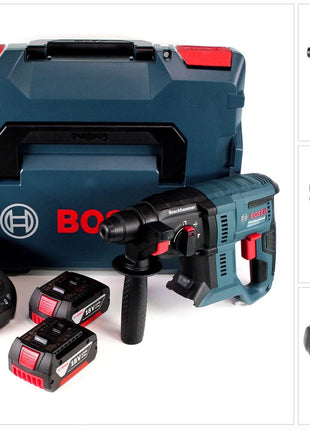 Bosch GBH 18 V-20 Akku Kombihammer 18V 1,7J SDS plus + 2x Akku 3,0Ah + Schnellladegerät + L-BOXX - Toolbrothers