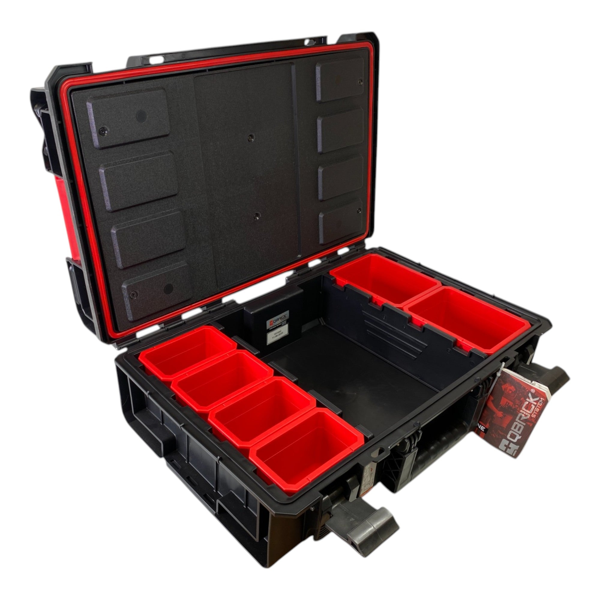 Qbrick System ONE 200 Profi Werkzeugkoffer modularer Organizer 585 x 385 x 190 mm 15 4 l stapelbar IP66 alte Version 1 - toolbrothers