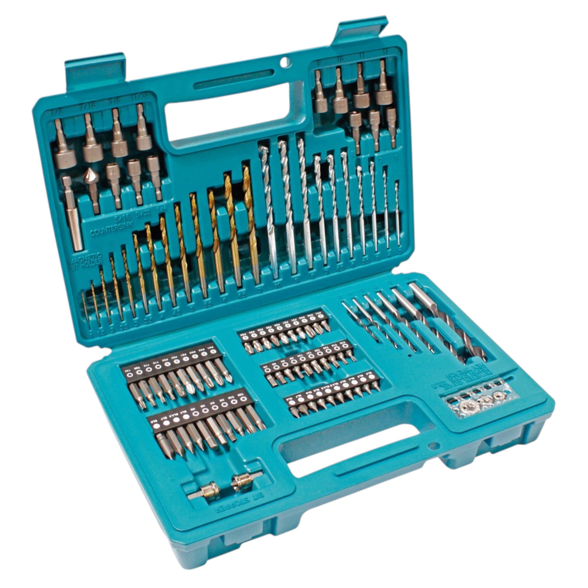 Makita DHP 484 Z Akku Schlagbohrschrauber 18 V 54 Nm Brushless 102 tlg Bit Bohrer Set ohne Akku ohne Ladegeraet 2 - toolbrothers