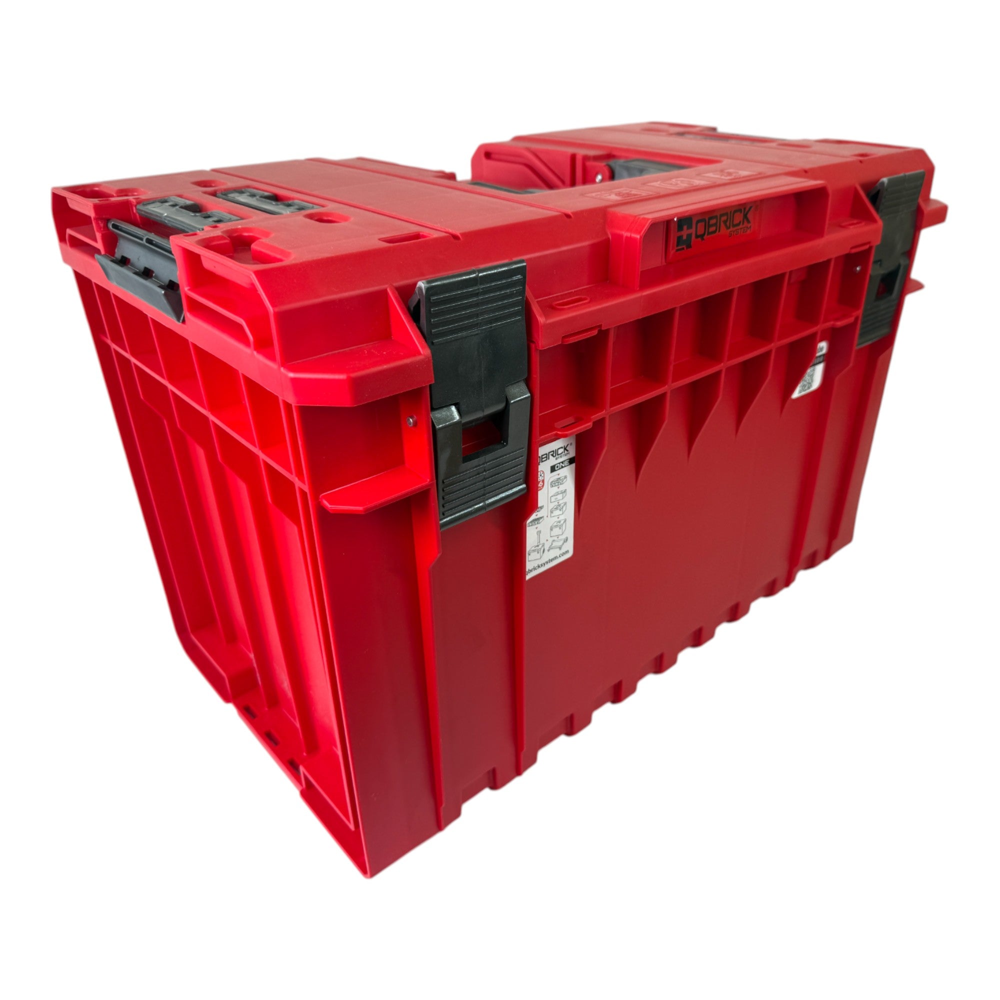 Qbrick System ONE 450 Vario RED ULTRA HD Custom Werkzeugkoffer modularer Organizer 585 x 385 x 420 mm 52 l stapelbar IP66 alte Version 2 - toolbrothers