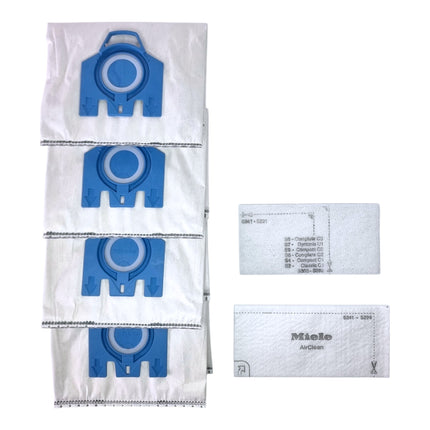 Miele 4x HyClean Pure GN Staubsaugerbeutel 16 Stueck mit Filter 4x 12421130 fuer Complete C2 C3 Classic C1 S8 S5 S2 1 - toolbrothers
