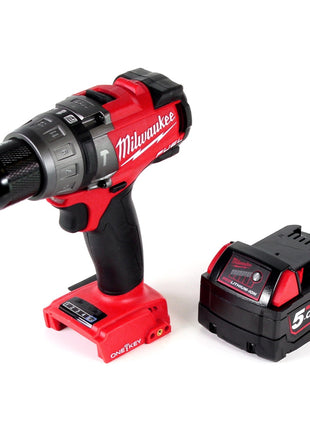 Milwaukee M18 ONEPD-501 Li-Ion Akku Schlagbohrschrauber mit innovativer One Key Bluetooth Funktion + 1x B5 5,0 Ah Akku - ohne Ladegerät - Toolbrothers