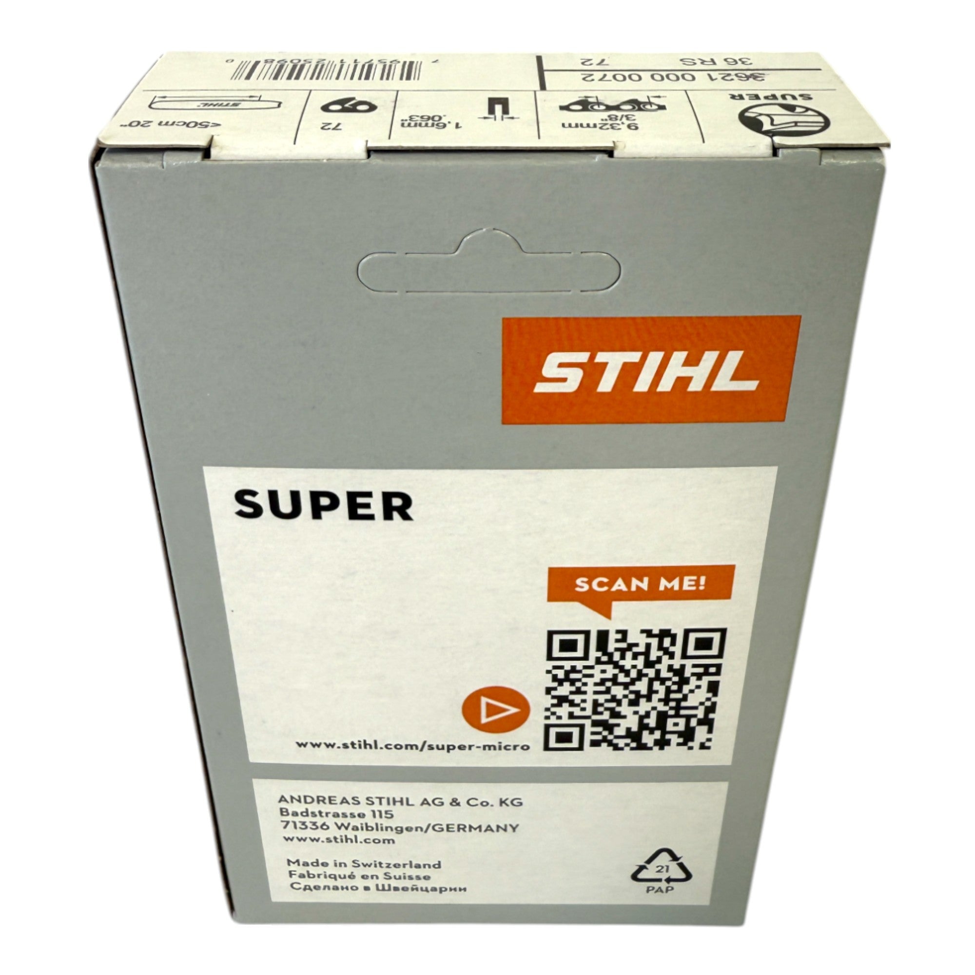 Stihl 5x 3 8 Rapid Super 3 RS3 Saegekette 50 cm 3 8 1 6 mm 72 TG 5 Stueck 5x 36260000072  4 - toolbrothers