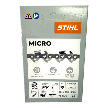 Stihl 4x 1 4 Picco Micro 3 PM3 Saegekette 30 cm 1 4 P 1 1 mm 65 TG 4 Stueck 4x 36700000065  3 - toolbrothers