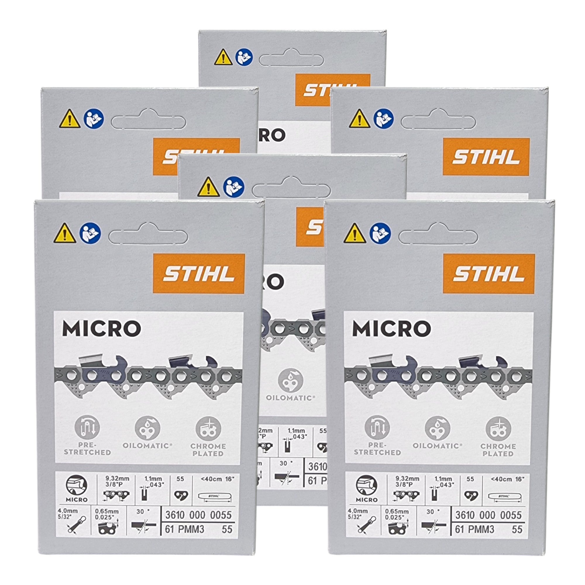 STIHL Picco Micro Mini 3 Saegekette 40 cm 3 8 P 1 1 mm 55 TG 6 Stk 6x 36100000055  0 - toolbrothers