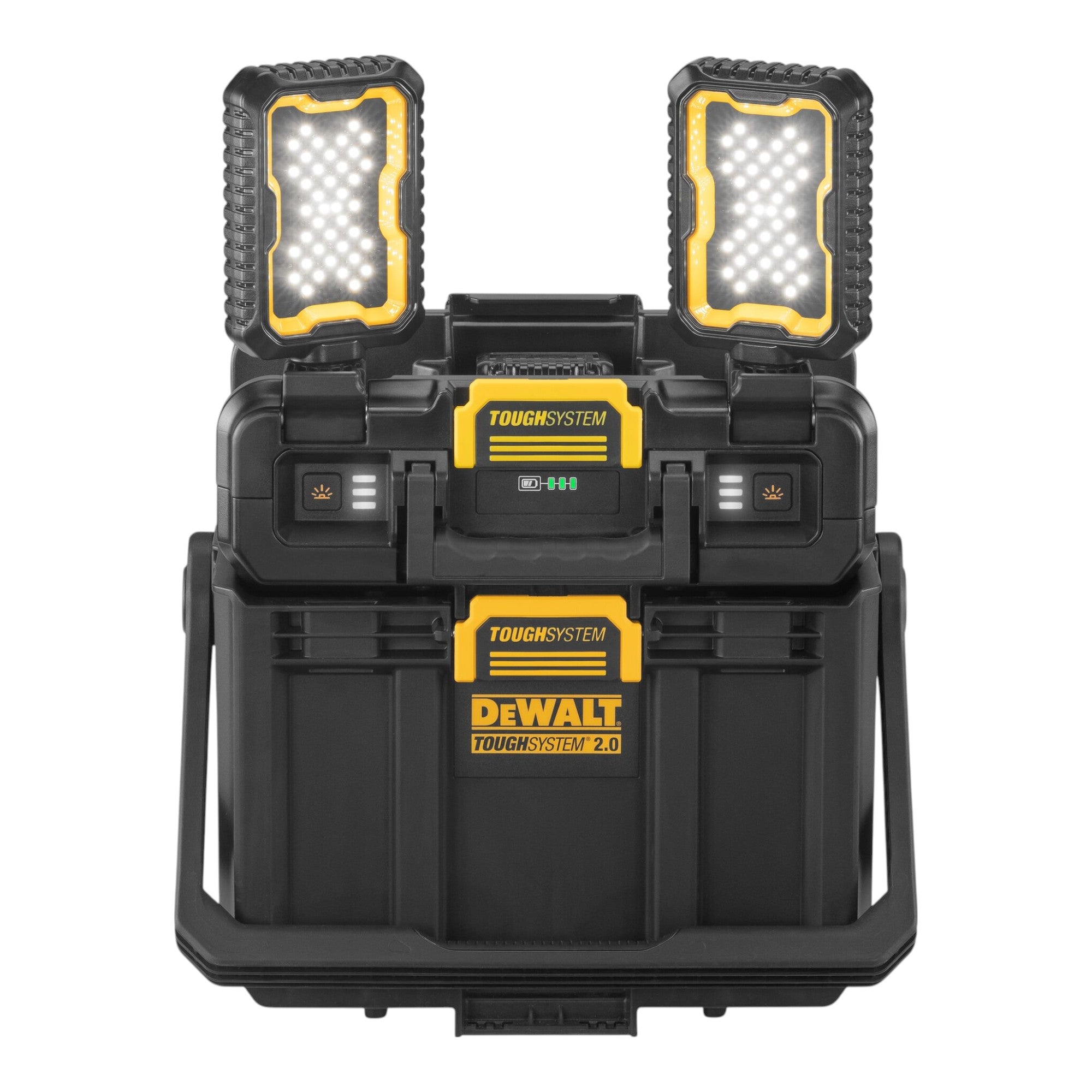 DeWalt DWST08061 1 Werkzeugbox mit integrierten Leuchten 395 x 352 x 255 mm ToughSystem 2 0 2x Powerstack Akku 1 7 Ah Ladegeraet 4 - toolbrothers