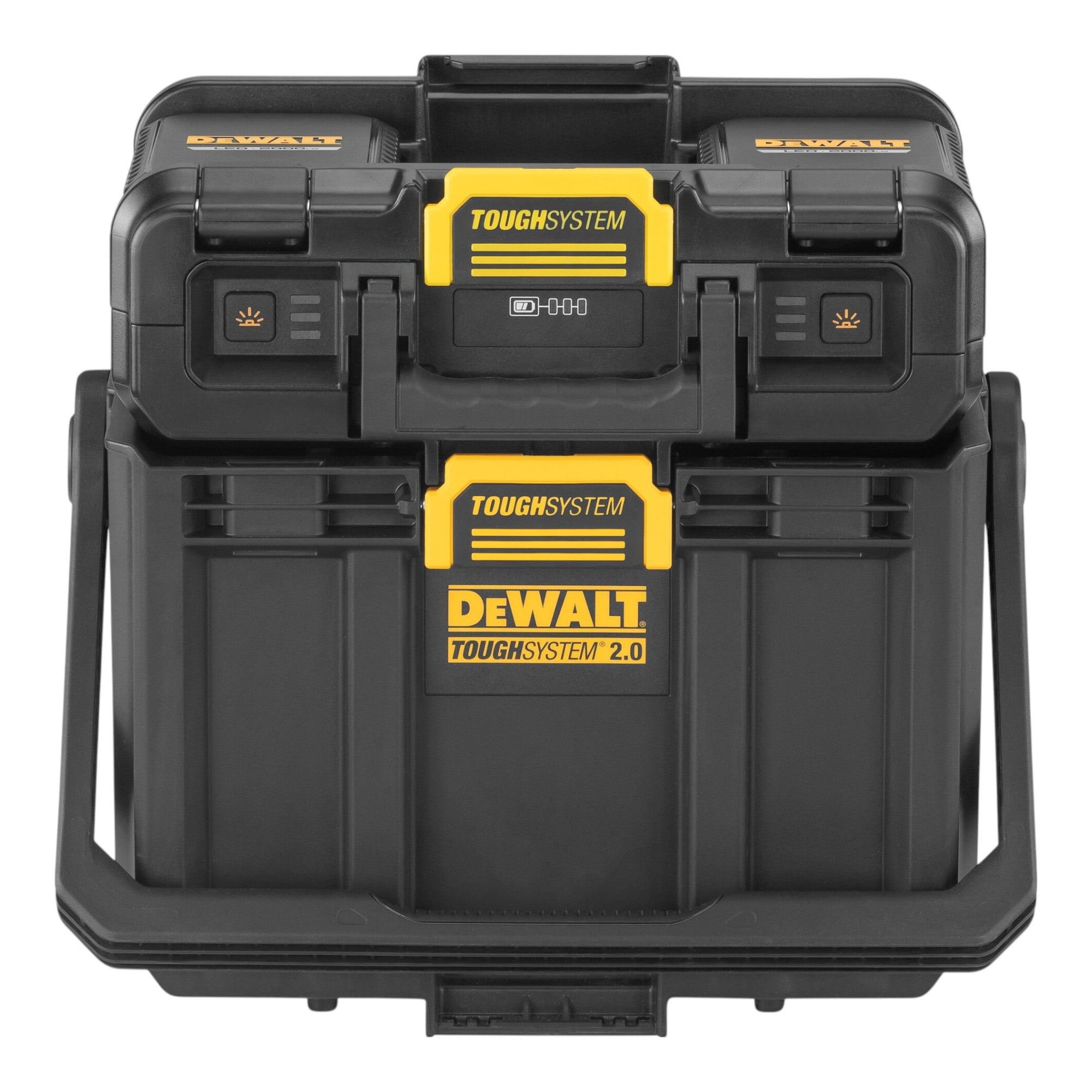 DeWalt DWST08061 1 Werkzeugbox mit integrierten Leuchten 395 x 352 x 255 mm ToughSystem 2 0 1x Akku 2 0 Ah Ladegeraet 1 - toolbrothers