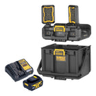 DeWalt DWST08061 1 Werkzeugbox mit integrierten Leuchten 395 x 352 x 255 mm ToughSystem 2 0 1x Akku 4 0 Ah Ladegeraet 0 - toolbrothers