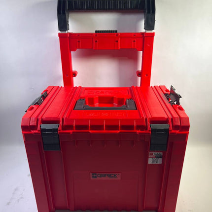 Qbrick System PRO Cart 2 0 Plus RED ULTRA HD stapelbar 490 x 415 x 660 mm 29 l IP54 abnehmbarer Doppelteleskopgriff Leicht Gebraucht 1 - toolbrothers