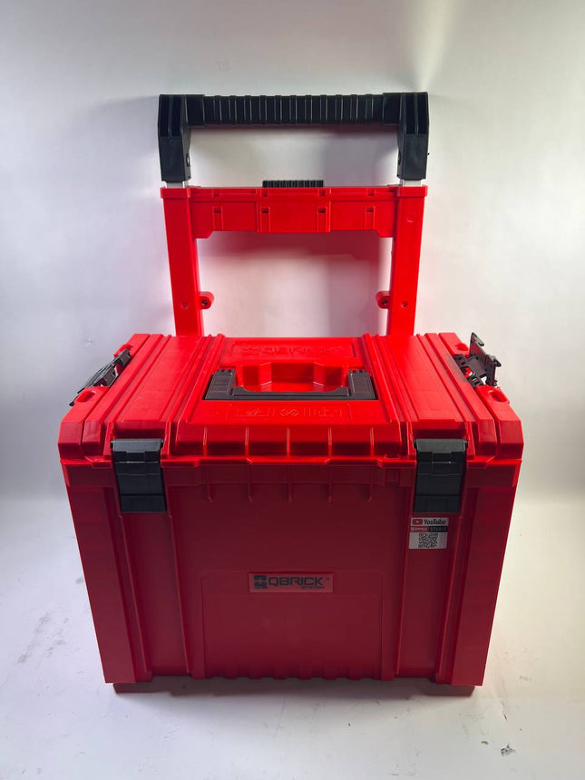 Qbrick System PRO Cart 2 0 Plus RED ULTRA HD stapelbar 490 x 415 x 660 mm 29 l IP54 abnehmbarer Doppelteleskopgriff Leicht Gebraucht 1 - toolbrothers