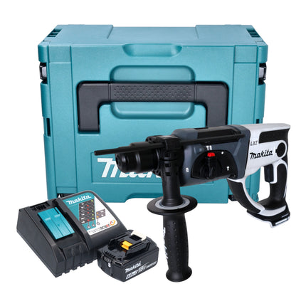 Makita DHR 202 RG1JW Akku Bohrhammer 18 V 20 mm 2 0 J weiss 1x Akku 6 0 Ah Ladegeraet Makpac 0 - toolbrothers