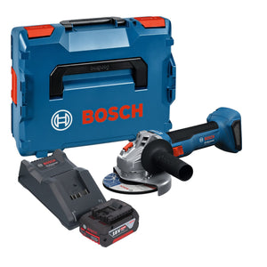 Bosch GWS 18V-8 Professional Akku Winkelschleifer 18 V 125 mm Brushless + 1x Akku 4,0 Ah + Ladegerät + L Boxx