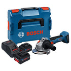 Bosch GWS 18V 8 Professional Akku Winkelschleifer 18 V 125 mm Brushless 2x ProCORE Akku 5 5 Ah Ladegeraet L Boxx 0 - toolbrothers