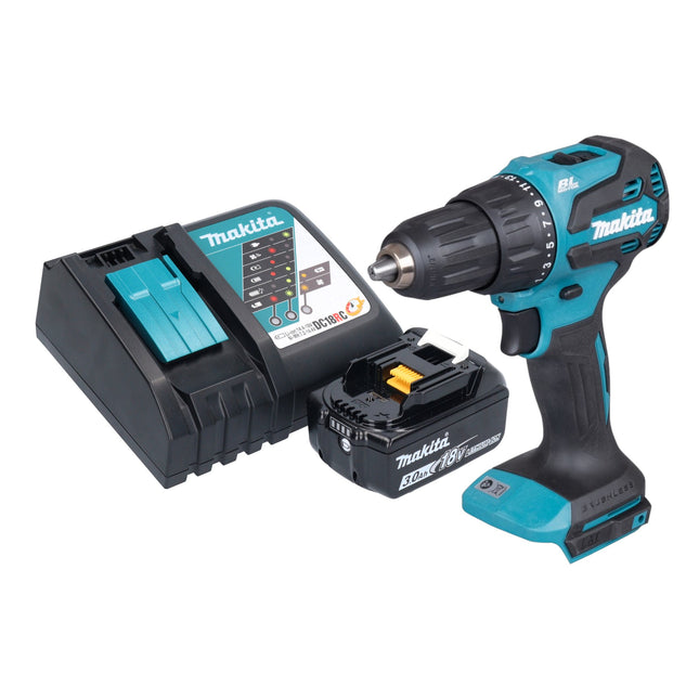 Makita DHP 490 RF1 Akku Schlagbohrschrauber 18 V 65 Nm Brushless 1x Akku 3 0 Ah Ladegeraet 0 - toolbrothers