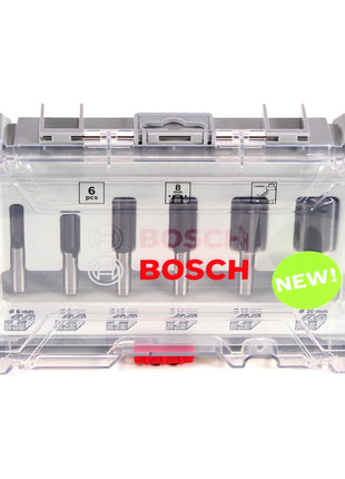 Bosch Nutfräser Set 8 mm 6 tlg. + Koffer ( 2607017466 ) für Oberfräse - Toolbrothers