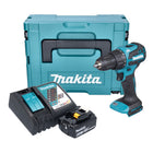 Makita DHP 490 RG1J Akku Schlagbohrschrauber 18 V 65 Nm Brushless 1x Akku 6 0 Ah Ladegeraet Makpac 0 - toolbrothers