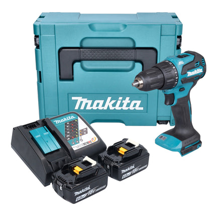 Makita DHP 490 RGJ Akku Schlagbohrschrauber 18 V 65 Nm Brushless 2x Akku 6 0 Ah Ladegeraet Makpac 0 - toolbrothers